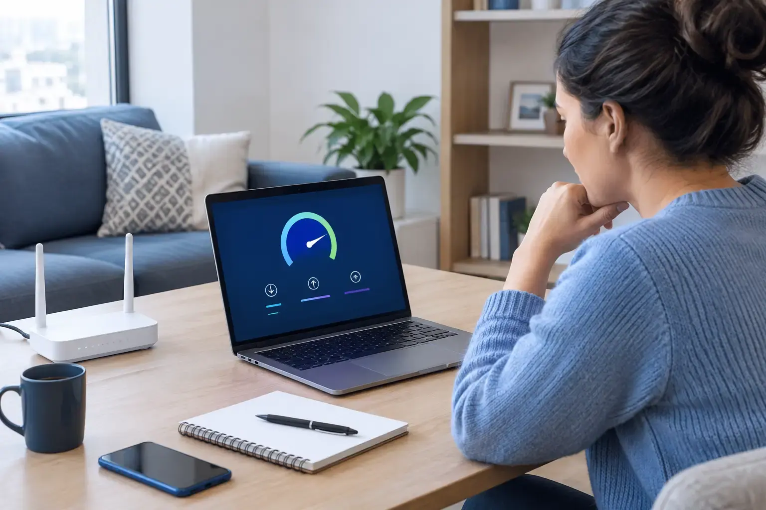 Situación práctica relacionada con test de velocidad azteca y el uso seguro de una VPN