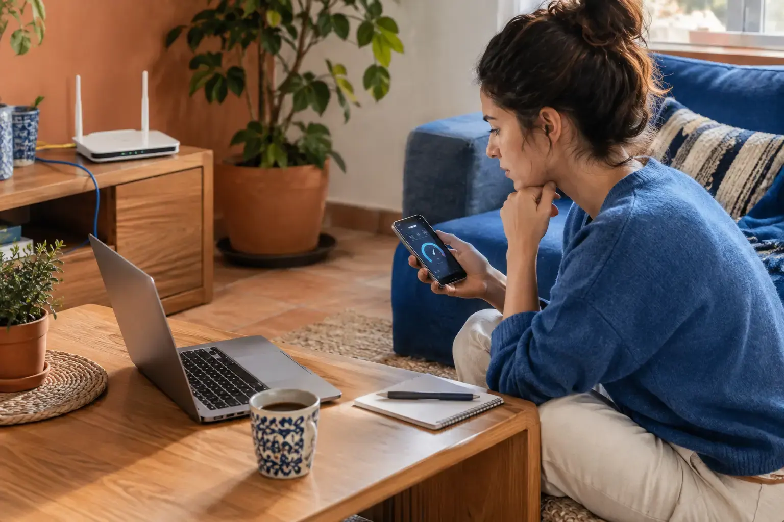 Situación práctica relacionada con Por qué no recibo la velocidad de Internet contratada y cómo comprobarlo y el uso seguro de una VPN