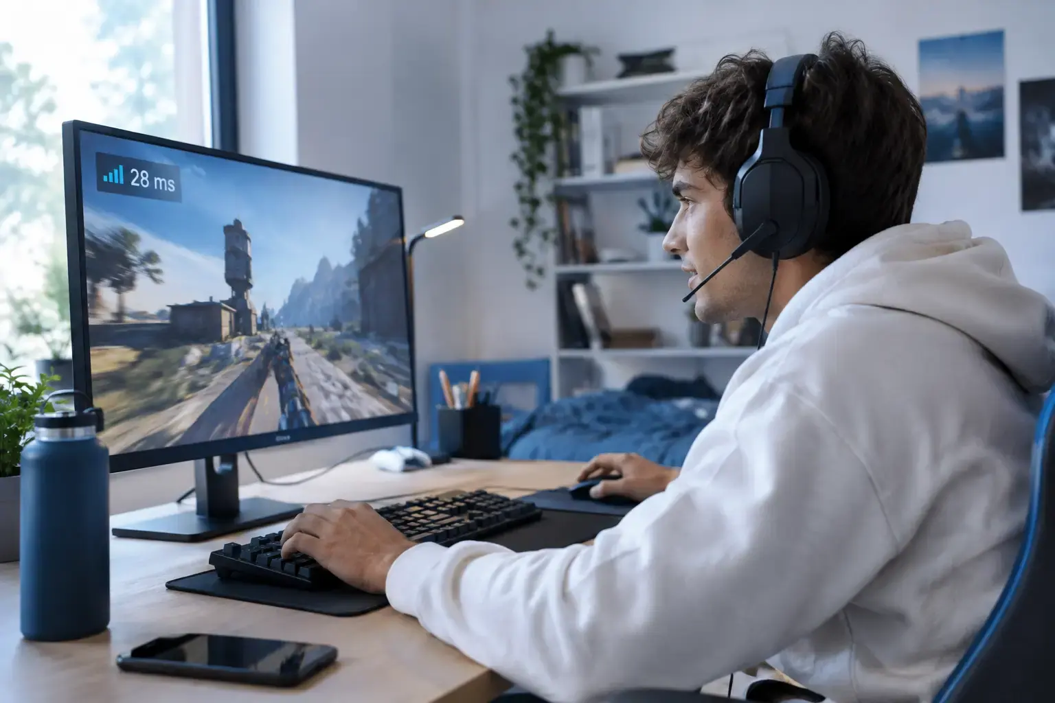 Situación práctica relacionada con Qué es el ping y cuánto se considera bueno para jugar y el uso seguro de una VPN